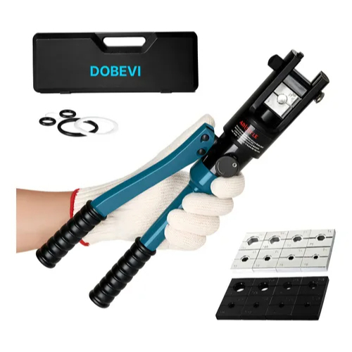Alicate Hidráulico 400mm Terminais Elétricos E Cabos Pressão Dobevi Azul em Oferta na Shopee