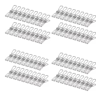 Kit 60 Prendedor De Roupa Inox Pequeno Para Casa em Oferta na Shopee