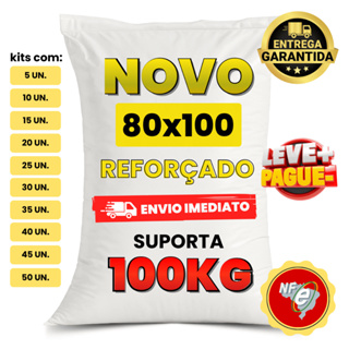 Saco Ráfia Grande 100kg Entulho Reciclagem Obra Grãos 80x100cm Reforçado Novo ENVIO IMEDIATO em Oferta na Shopee