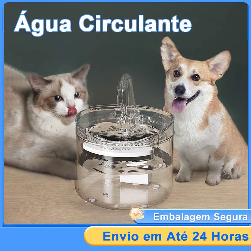 Gato Fonte De água filtro automático sensor bebedor para gatos alimentador dispensador de água para animais estimação