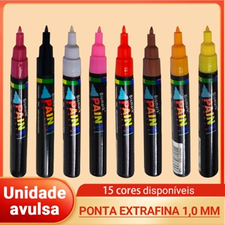 Marcador Artístico Paint Marker Base Água Ponta Extra Fina 1.0mm em Oferta na Shopee