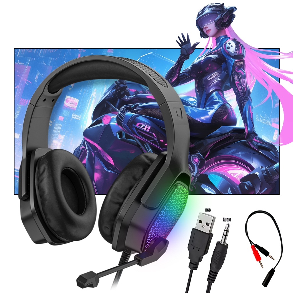 Inova Fone de Ouvido Fio Headset Gamer Fone de Ouvido Microfone Fone Headset Pc — R$ 149,99 em Shopee, 32% OFF