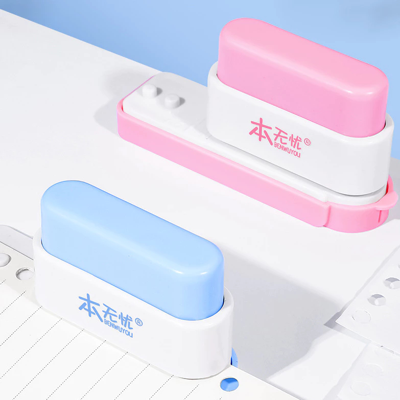 Perfurador De Papel De 5 Furos , Mini Conta Manual De 6mm , Furo Padrão Portátil Estacionário De Plástico em Oferta na Shopee