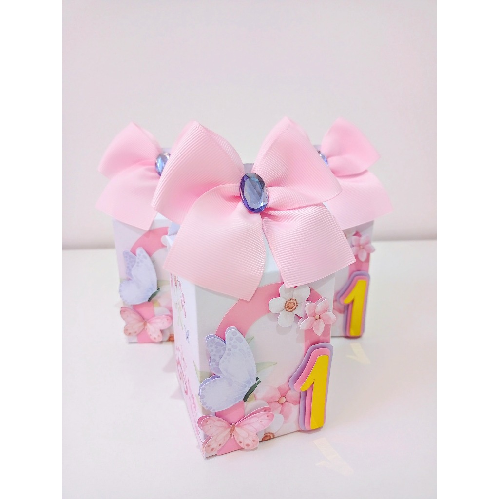 Caixinha Milk Jardim Borboletas - Personalizados Jardim Borboletas - Lembrancinha Jardim