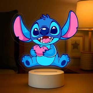 Luminária Abajur De Mesa Stitch 3D Infantil Disney Usare Menino Menina LED RGB de Mesa Decorativa Espaço Estilo Presente em Oferta na Shopee