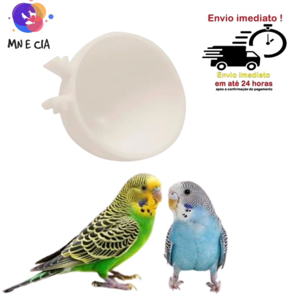 Kit 12 Porta Ovo Para Passarinhos Pássaros Canário Belga Tarin Tizil Bigodinho Coleiro Papa Capim Pintassilgo