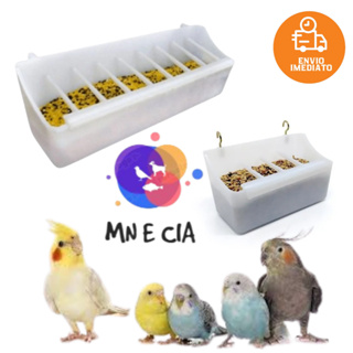 Comedouro Tipo Italiano 200ml e 400ml Alimentador Tratador - Excelente Para Gaiolas & Viveiros Passarinhos Canario Belga em Oferta na Shopee