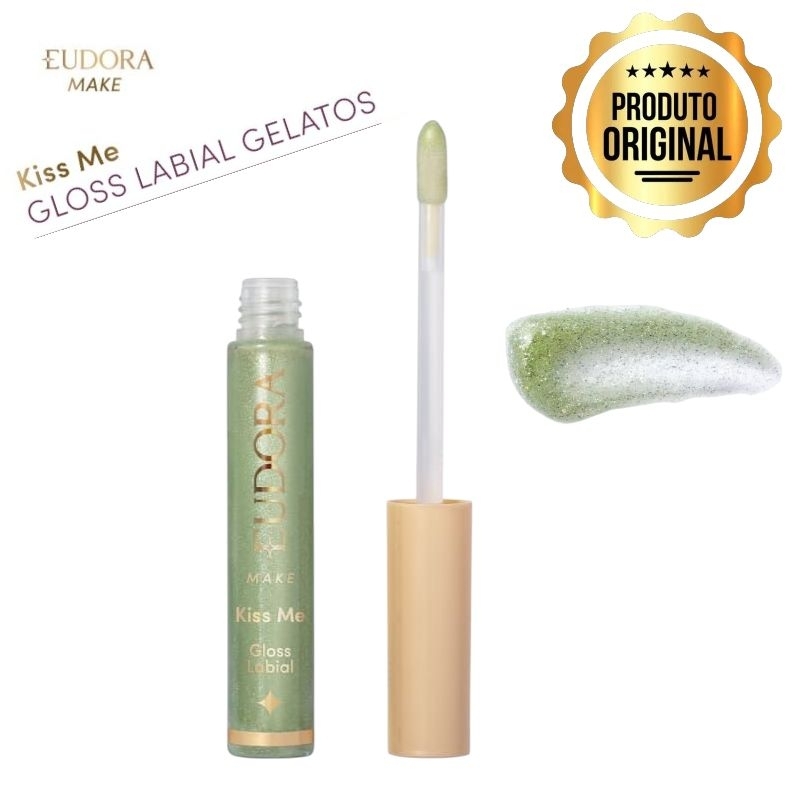 Gloss Labial Kiss Me gelato Eudora Bacio di Latte Pistacchio 7ml ( pistache)