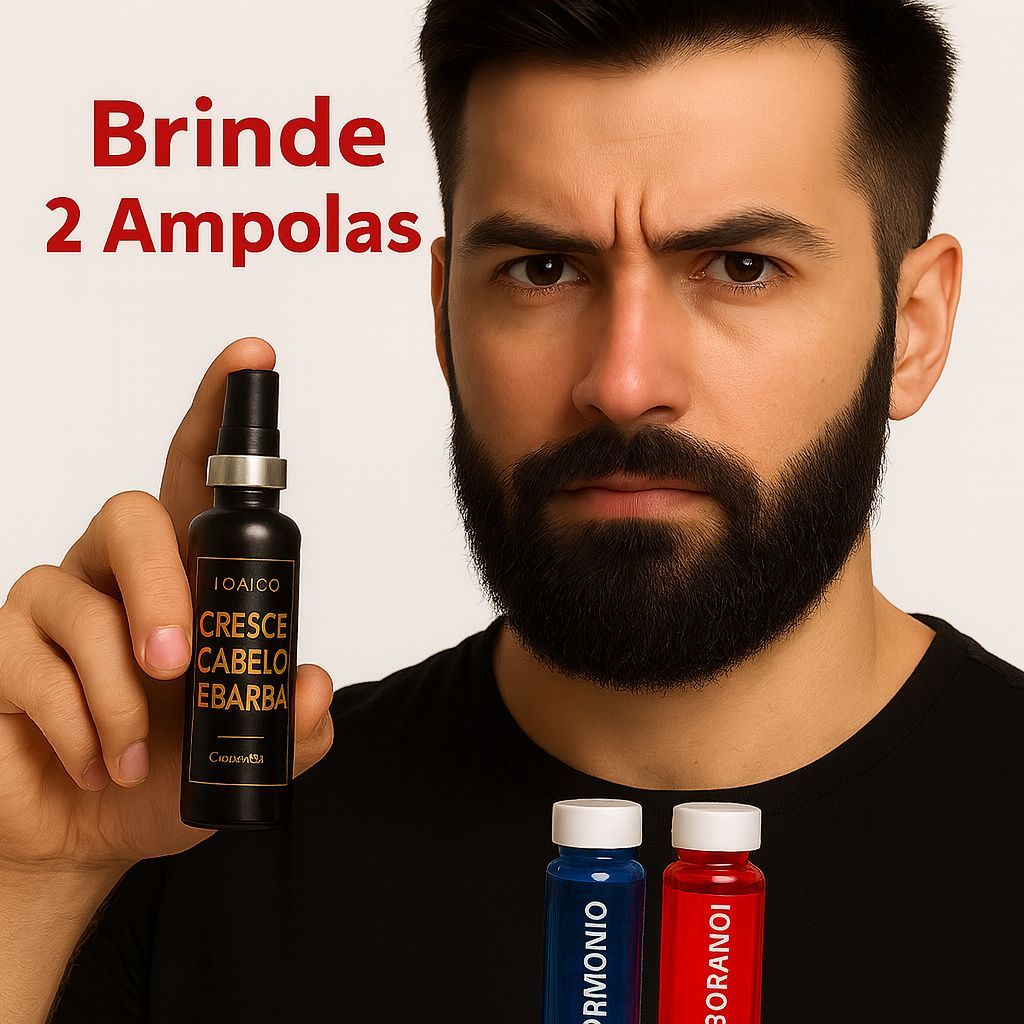 Kit 2 Tônicos Cresce Cabelo e Barba Dermabel Ganhe 2 Ampolas de Crescimento Capilar de Brinde em Oferta na Shopee