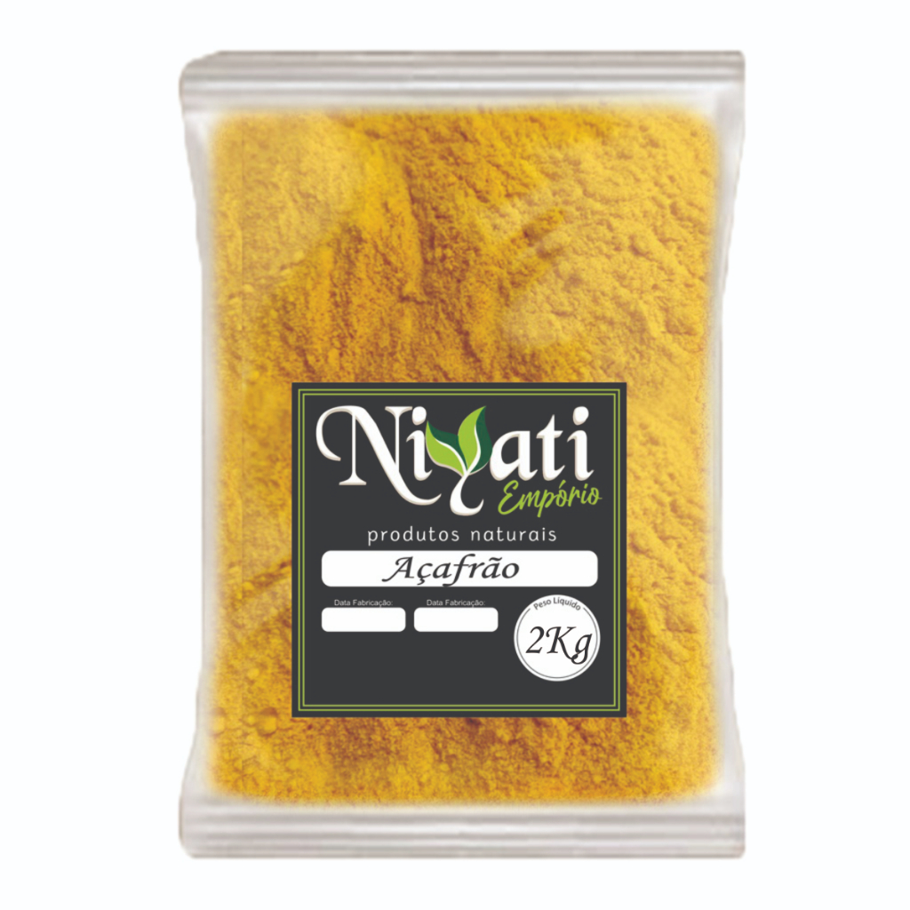 Açafrão (Cúrcuma) em Pó 2kg 100% Natural Niyati