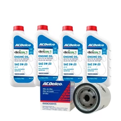 Kit Troca Óleo 0w20 + Filtro Do Motor Onix 1.0 1.4 /prisma /spin 1.8 Acdelco KIT0W20