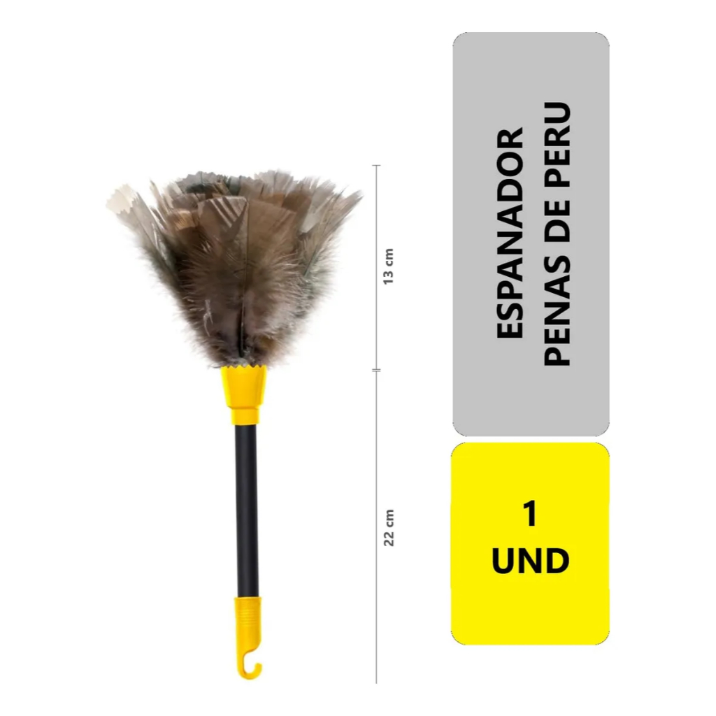 Espanador Limpeza geral penas de Peru Fácil Limpeza 20cm