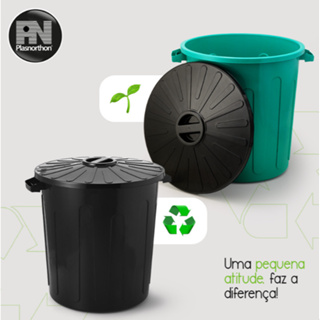 Cesto Lixo 75 Litros Lixeira Reforçado Grande em Oferta na Shopee