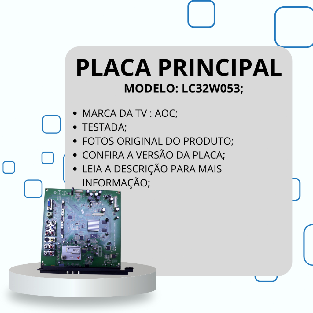 PLACA PRINCIPAL LC32W053 TV AOC