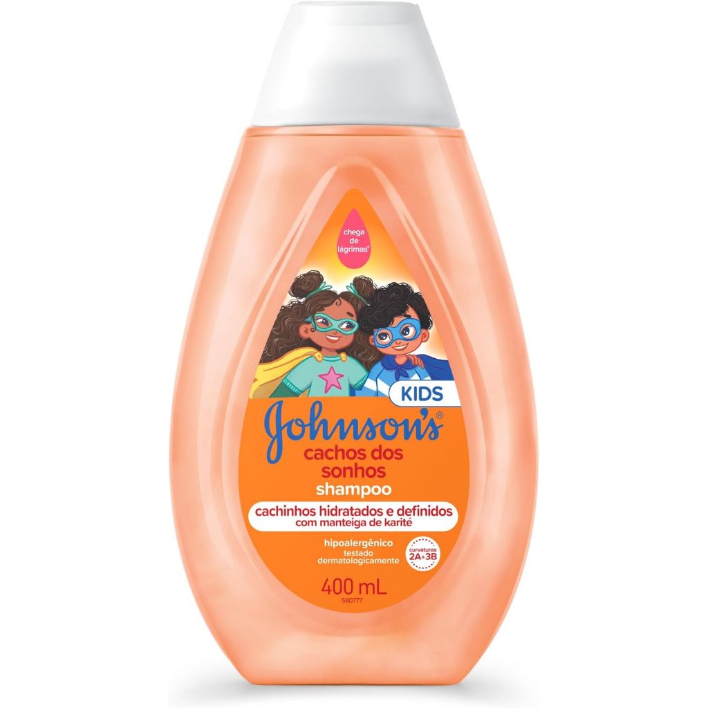 Shampoo Infantil Johnson's Baby Cachos Dos Sonhos 400ml em Oferta na Shopee