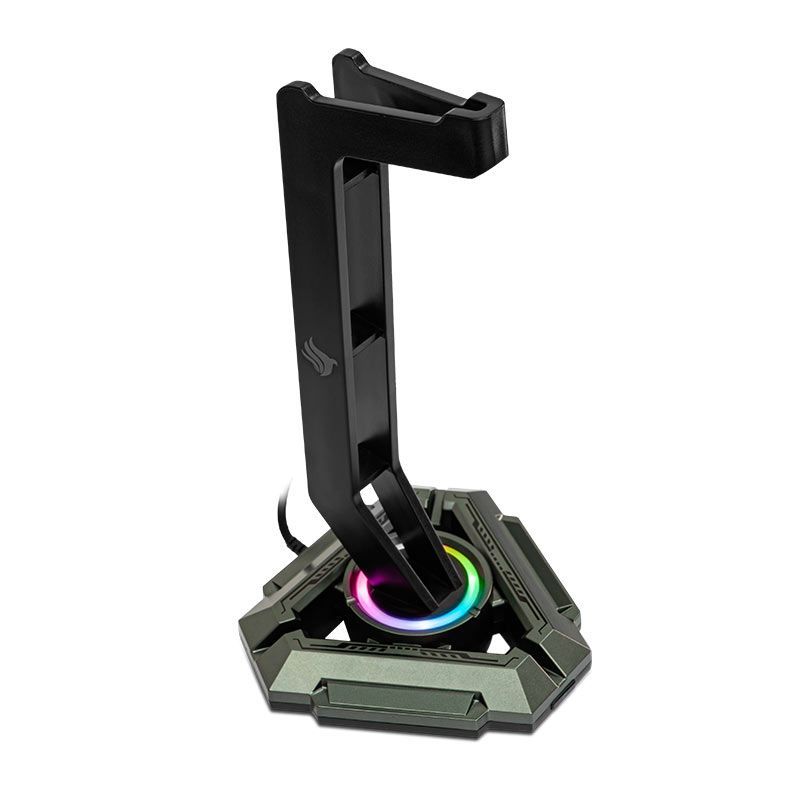 Suporte Para Headset Pichau PhantomRest, RGB, USB, Preto, PCH-PHTR-BL01