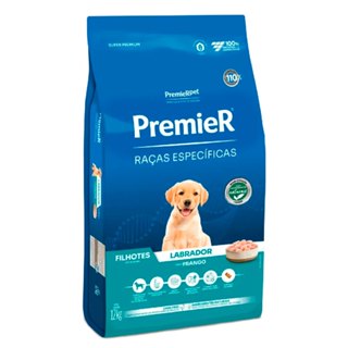 Ração Premier Raças Específicas Labrador Cães Filhotes Frango 12kg em Oferta na Shopee