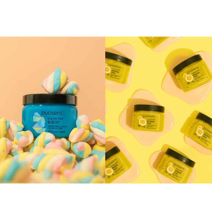 Kit Esfoliante Duosens Maracuja Relax + Esfoliante Duosens Blue Sky