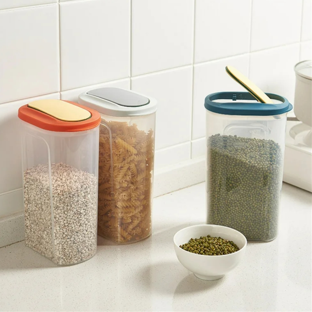 Caixa de Armazenamento Selada 2L para Grãos e Cereais