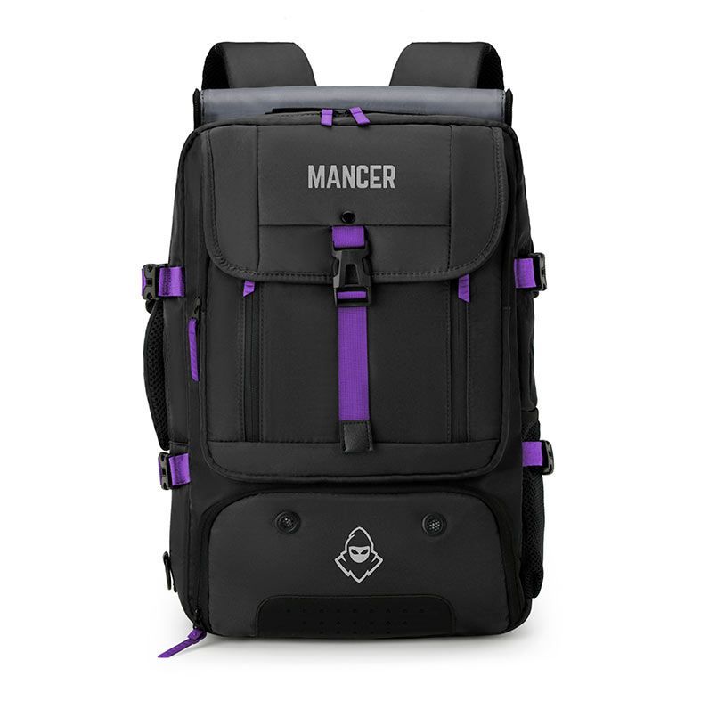 Mochila Mancer Kairos, Preto e Roxo, MCR-KROS-BL01 em Oferta na Shopee