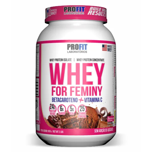 WHEY FOR FEMINY CHOCOLATE POTE 907GR - PROFIT