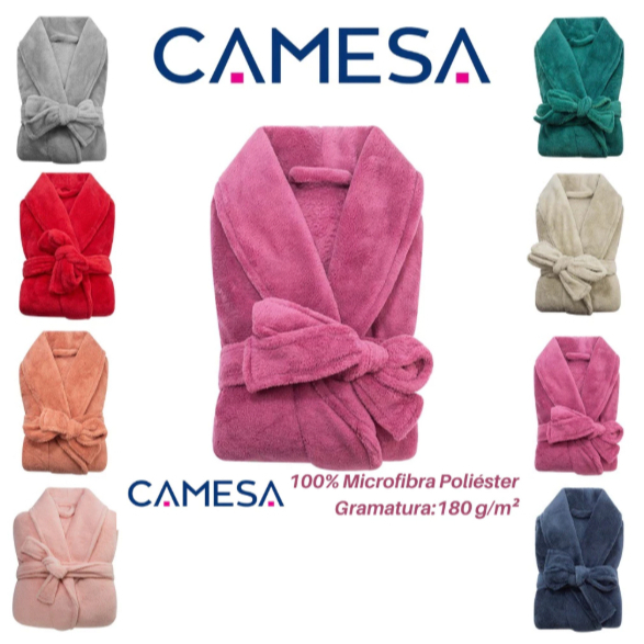 Roupão Microfibra Adulto Tam G Extra Macio Unissex Várias Cores