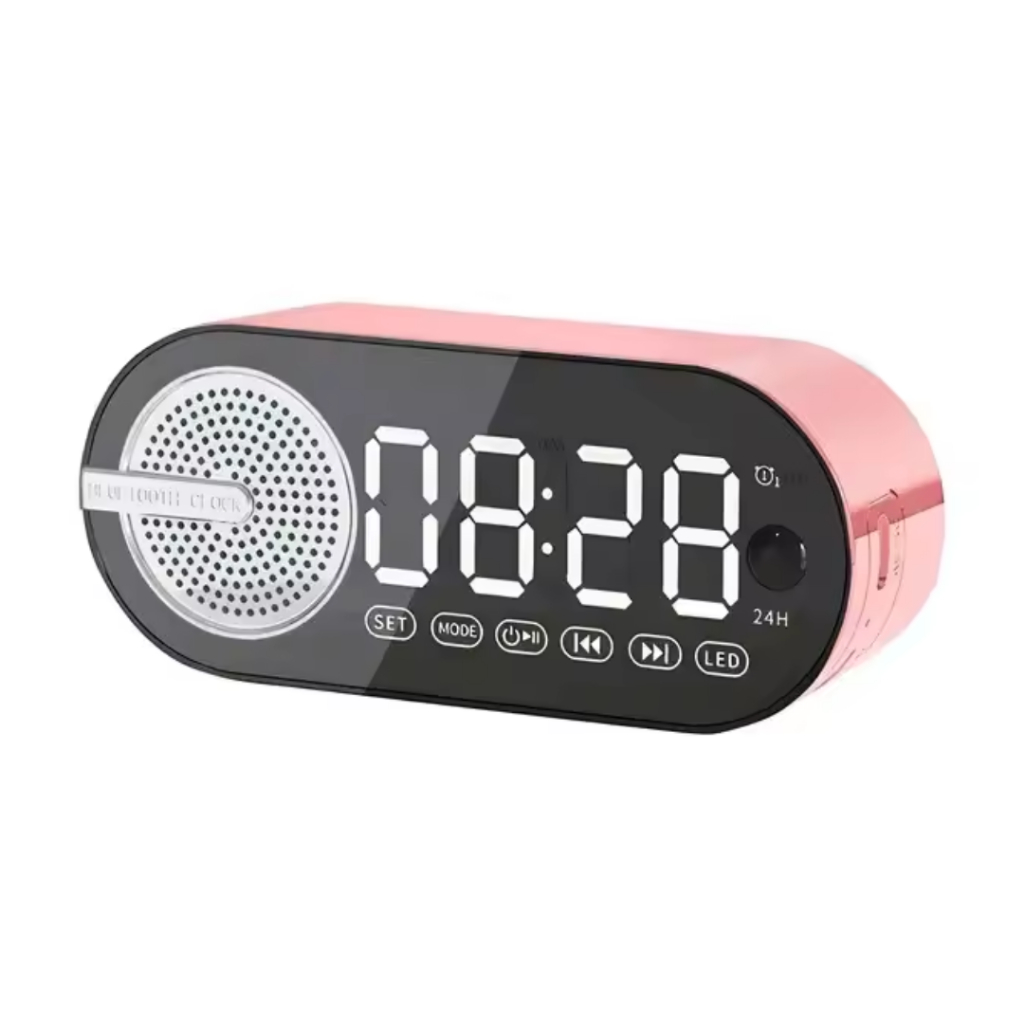 Mini Rádio Relógio Digital Portátil Retrô com Despertador Caixa de Som e Bluetooth em Oferta na Shopee