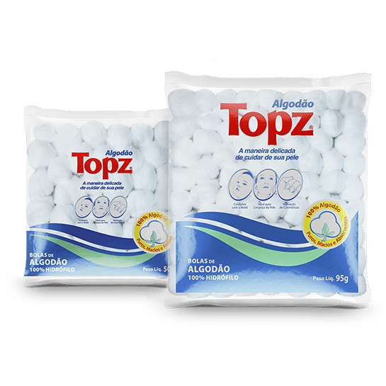 Algodão Multiuso Cremer/Topz 100% Algodão Puros, Macios e Absorventes