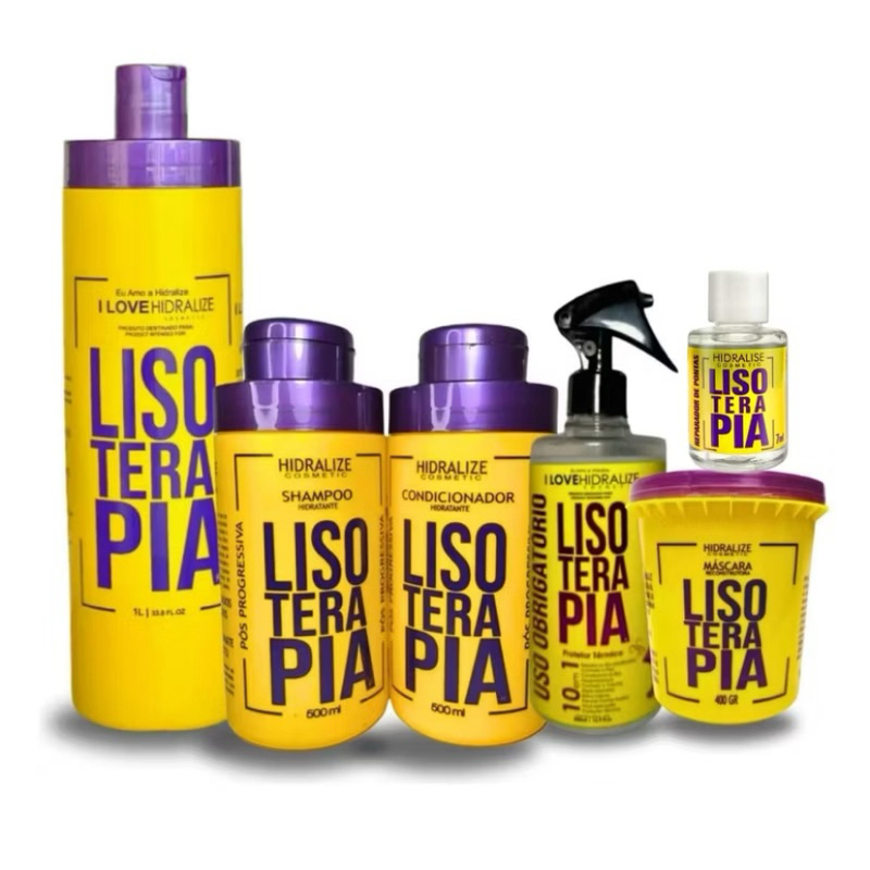 Progressiva Orgânica Lisoterapia *Sem Formol* - Hidralise 1lt Liso
