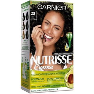 Tinta De Cabelo Nutrisse 20 Preto em Oferta na Shopee