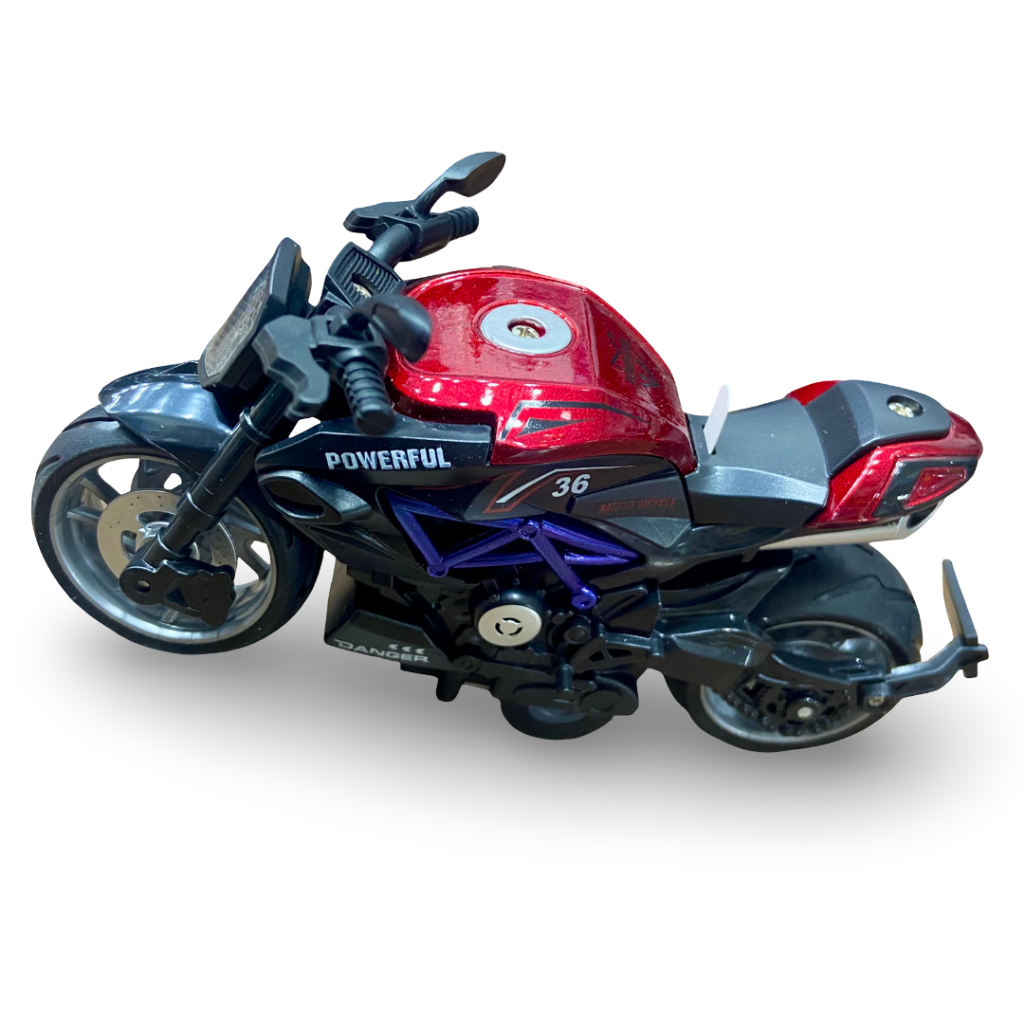 Moto Miniatura com Luzes e Sons Colecionável 🏍️✨ 4 Opções de Cores em Oferta na Shopee