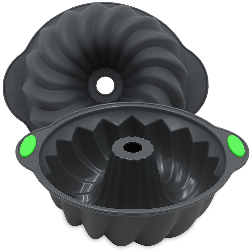 Forma Para Bolo e Pudim Assadeira de Silicone Com Furo Central em Oferta na Shopee