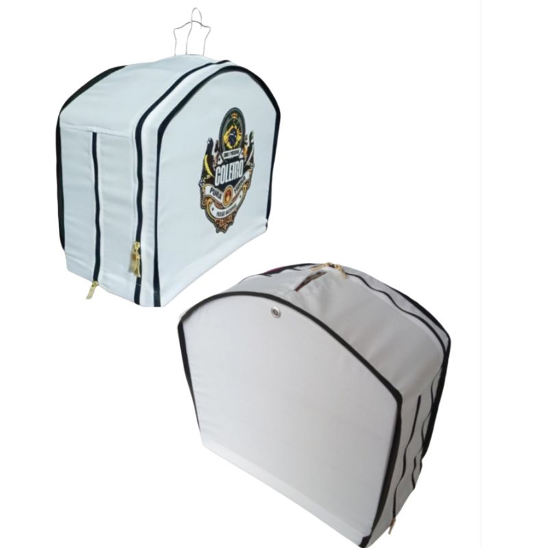 Capas de gaiola estampada coleiros e baiano zíper lateral