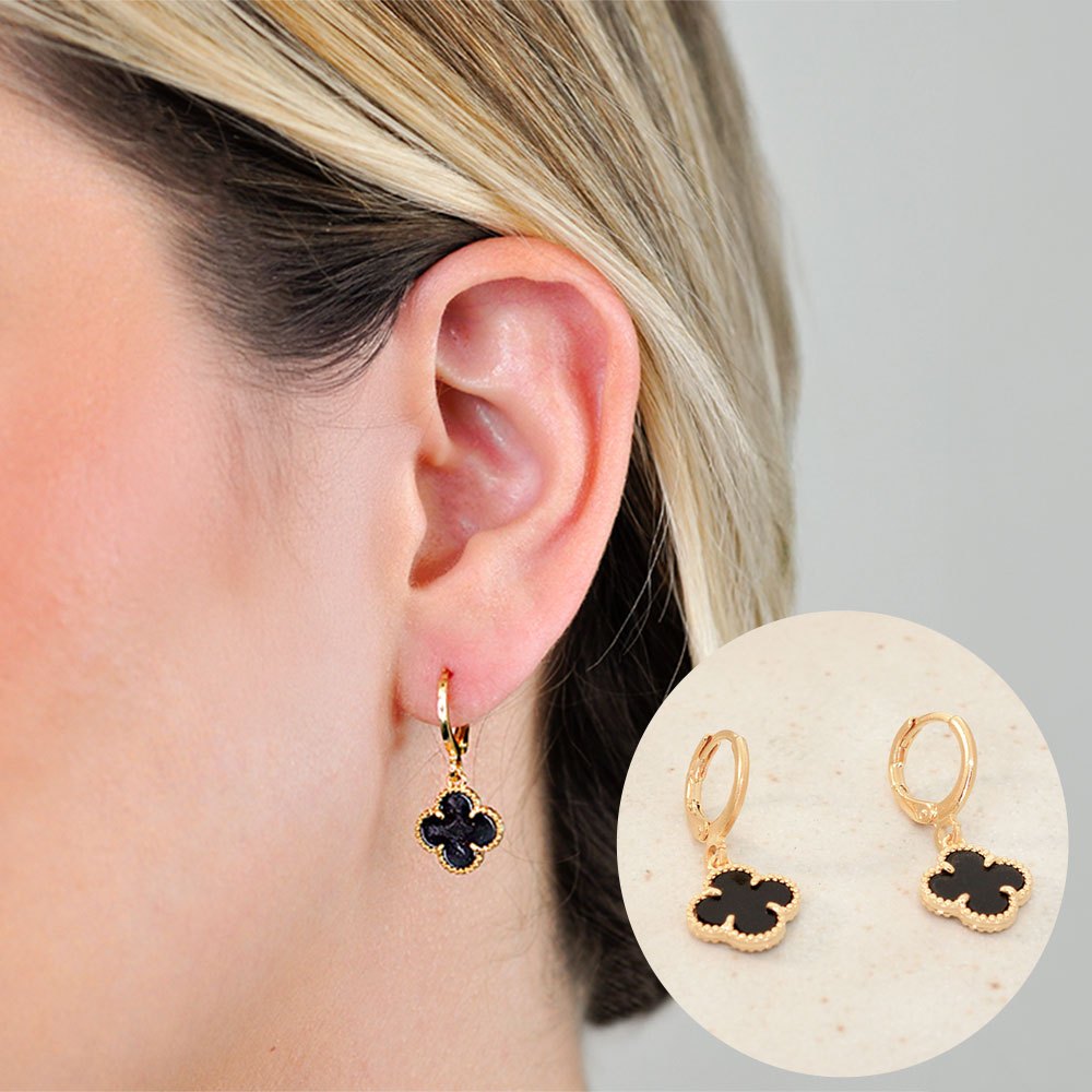 Brinco Trevo Preto Ouro: Onde Comprar | BuscaProdutos