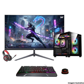 Pc Gamer Intel Core i9 11900KF RTX 2060 16gb Ram Ssd 960GB Tela 23" Curva Gabinete Aquário Preto em Oferta na Shopee