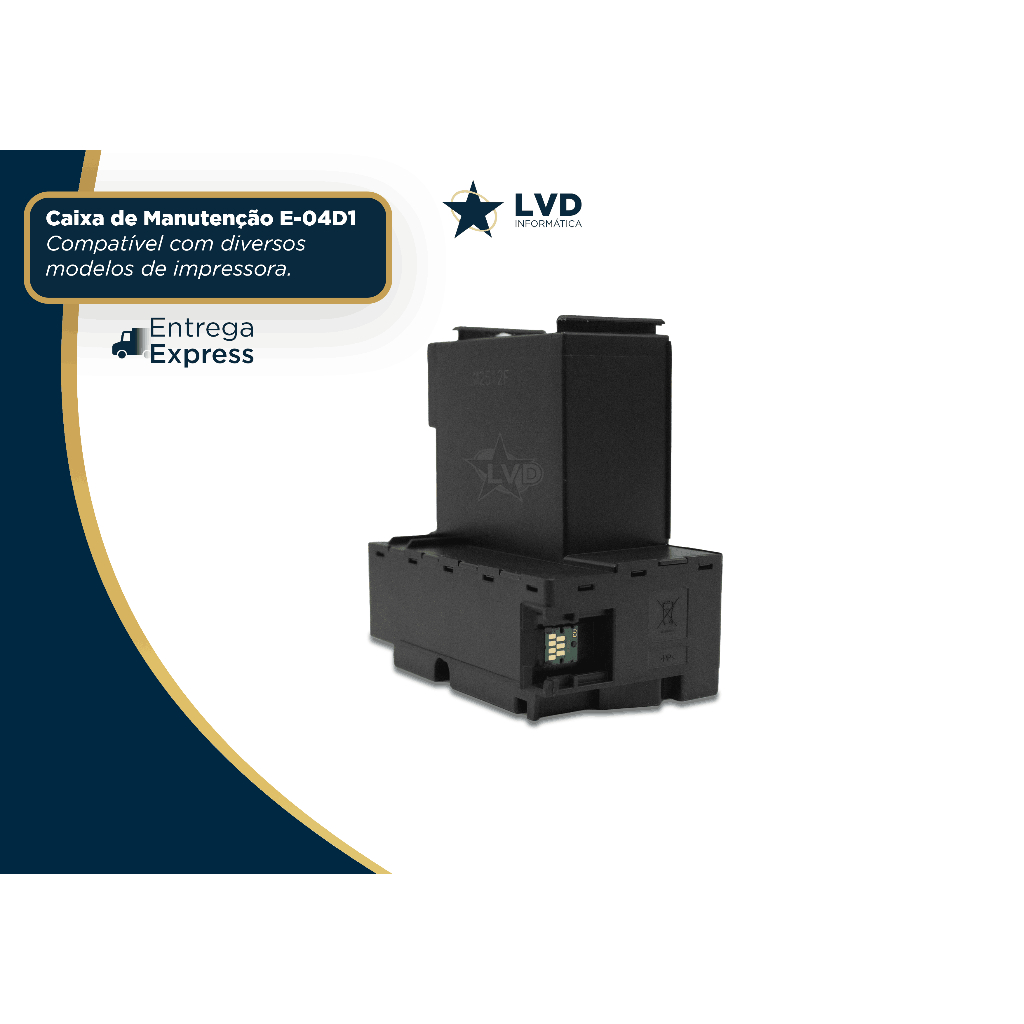 Caixa de Manutenção Epson T04D1 Compatível – L6171 L6190 M1180 ET-3710 ET-5170 ET-15000