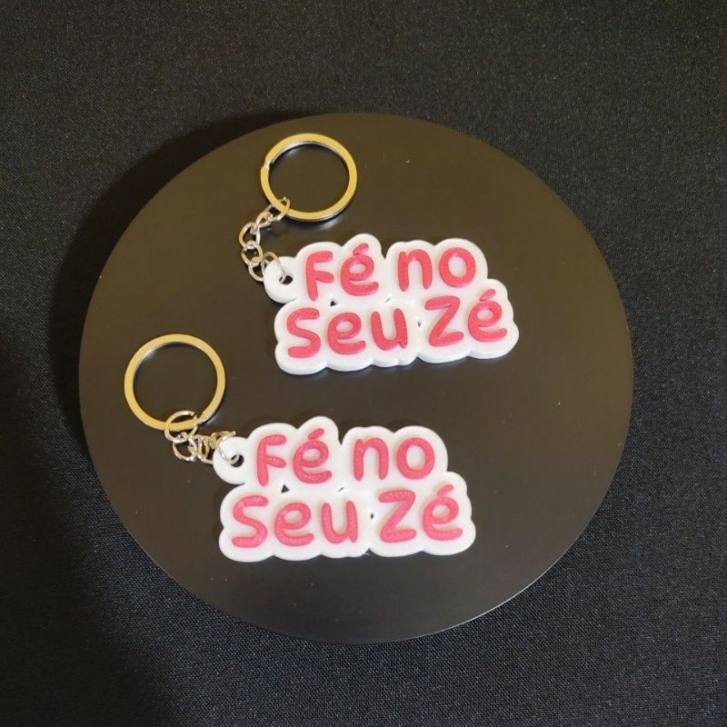 Chaveiro Fé no Seu Zé em Impressão 3D – Saudação a Zé Pilintra, Proteção e Força Espiritual