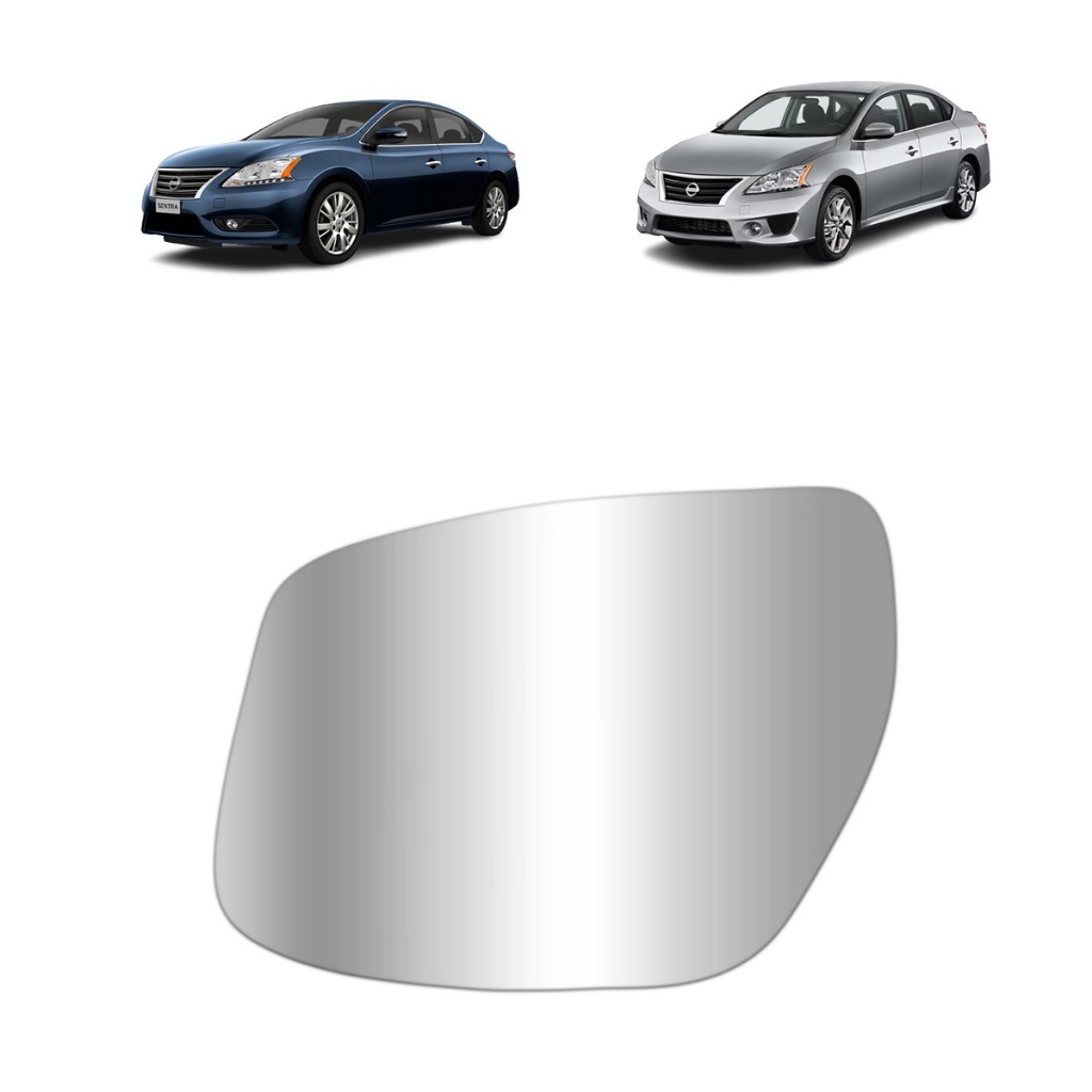 REFIL LENTE ESPELHO RETROVISOR NISSAN SENTRA 2013 A 2017 LADO ESQUERDO