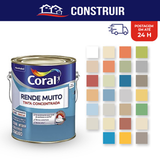 Tinta Coral Rende Muito Galão 3,2L Gelo Branco Colorida Tinta De Parede Pintura Escolha Sua Cor em Oferta na Shopee