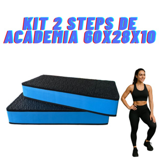 Kit com 2 Steps de Academia 60x28x10 cm em Oferta na Shopee