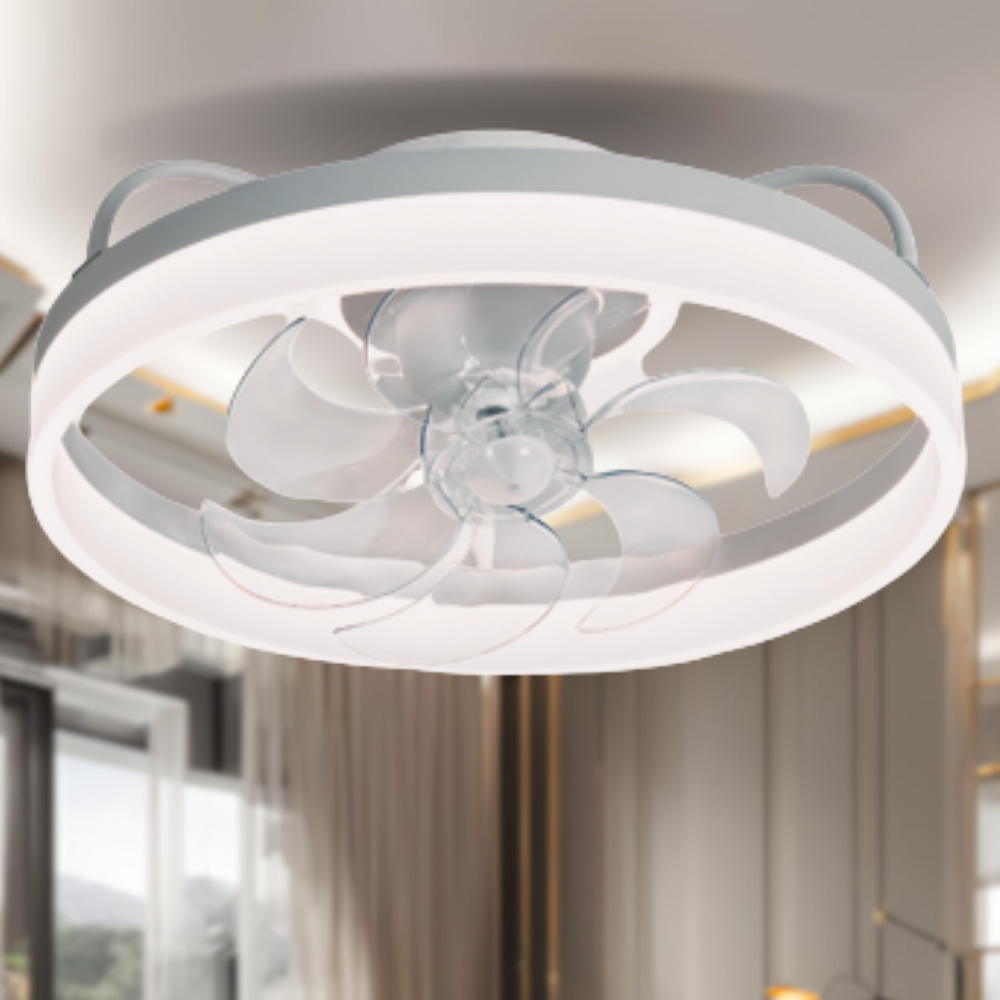 Plafon Ventilador Orbital Air Ivory 40W Multicor Bivolt Design Moderno Funcionalidade 2 em 1 Iluminação Ventilação