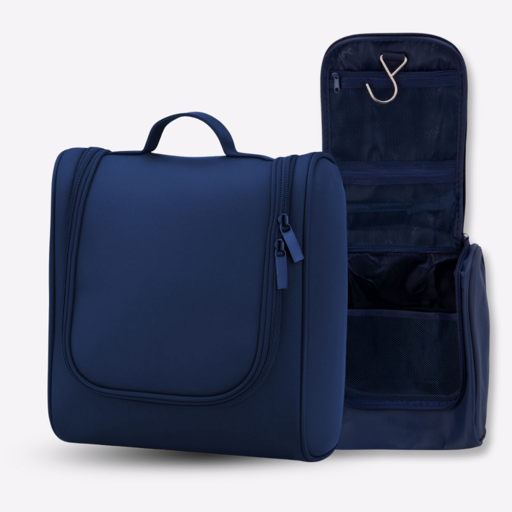 Necessaire Feminino e Masculino Grande Viagem Organizadora Bolsa Necessaire com Divisórias e Gancho