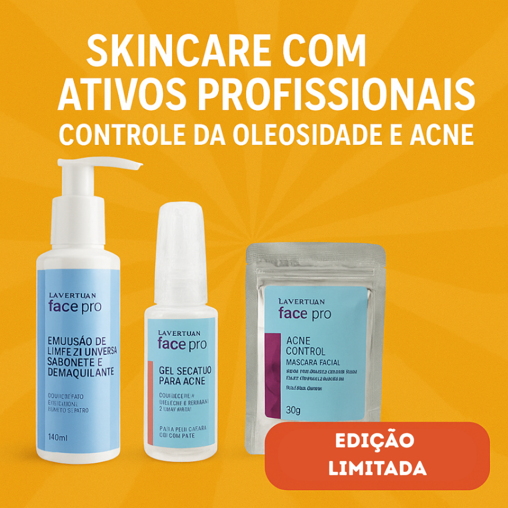 Kit Skincare Controle da Acne Rotina Skincare Eficaz -La Vertuan