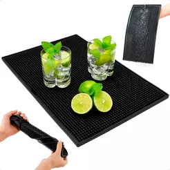 Tapete Escorredor De Louça Silicone Bar mat , Padaria, Restaurante 45x30cm