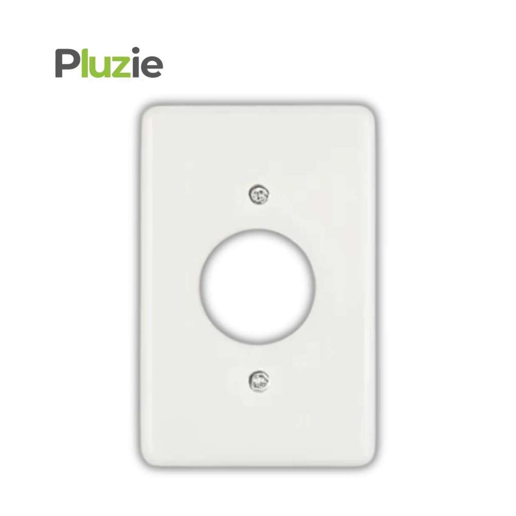 Placa para 1 Tomada Redonda 4x2 Ideale Branca Pluzie em Oferta na Shopee