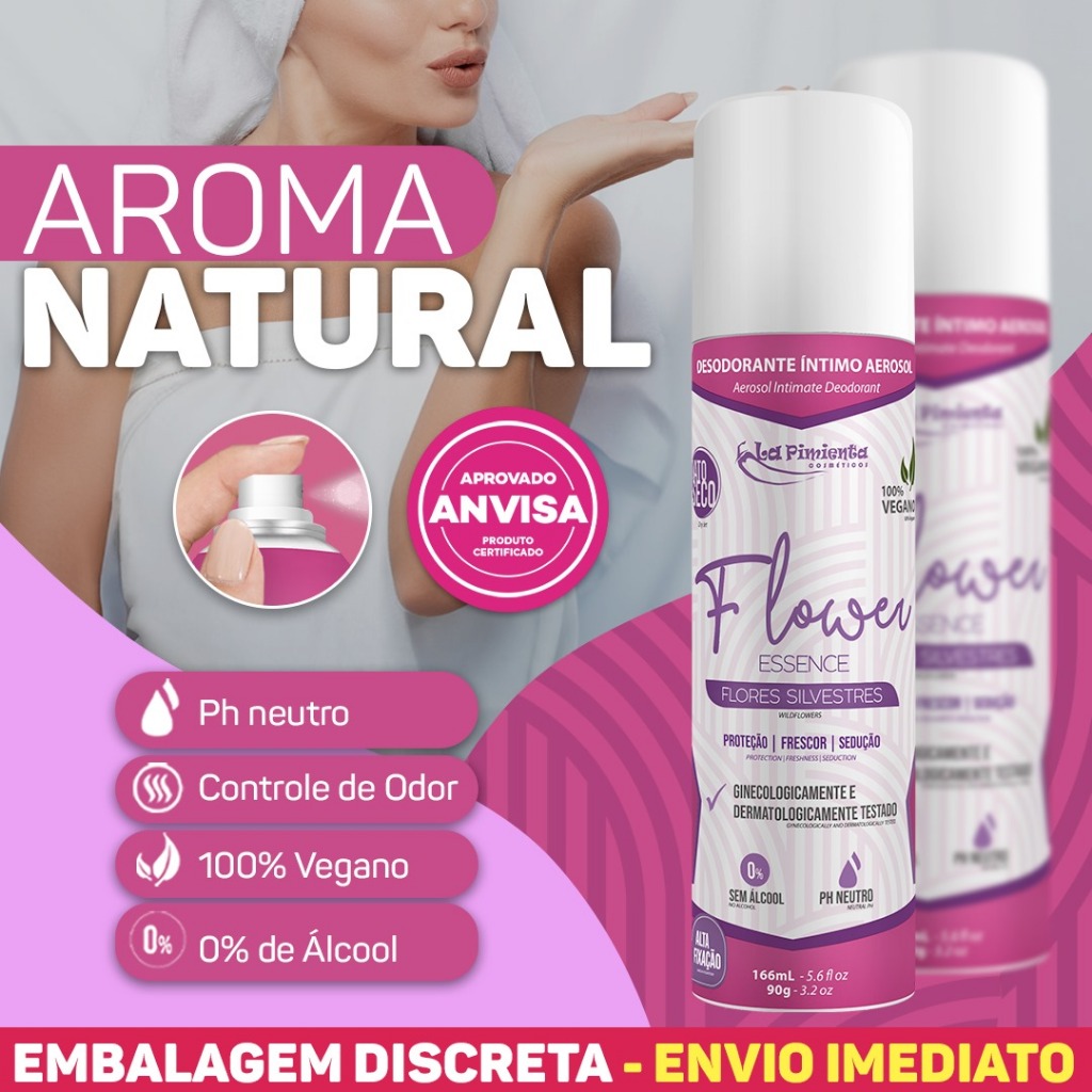 DESODORANTE ÍNTIMO PARA MULHER QUE CURTE FICAR PRONTA PARA O SEXO EM QUALQUER HORA