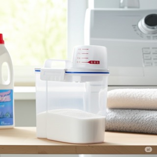 Pote Para Sabão em Pó Amaciante 1,5 Litros com Dosador Hermético Lavanderia Organizada em Oferta na Shopee