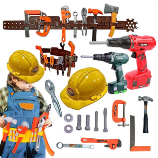 Kit Ferramentas Brinquedo Infantil Menino e Menina Envio Imediato Furadeira e Parafusadei…
