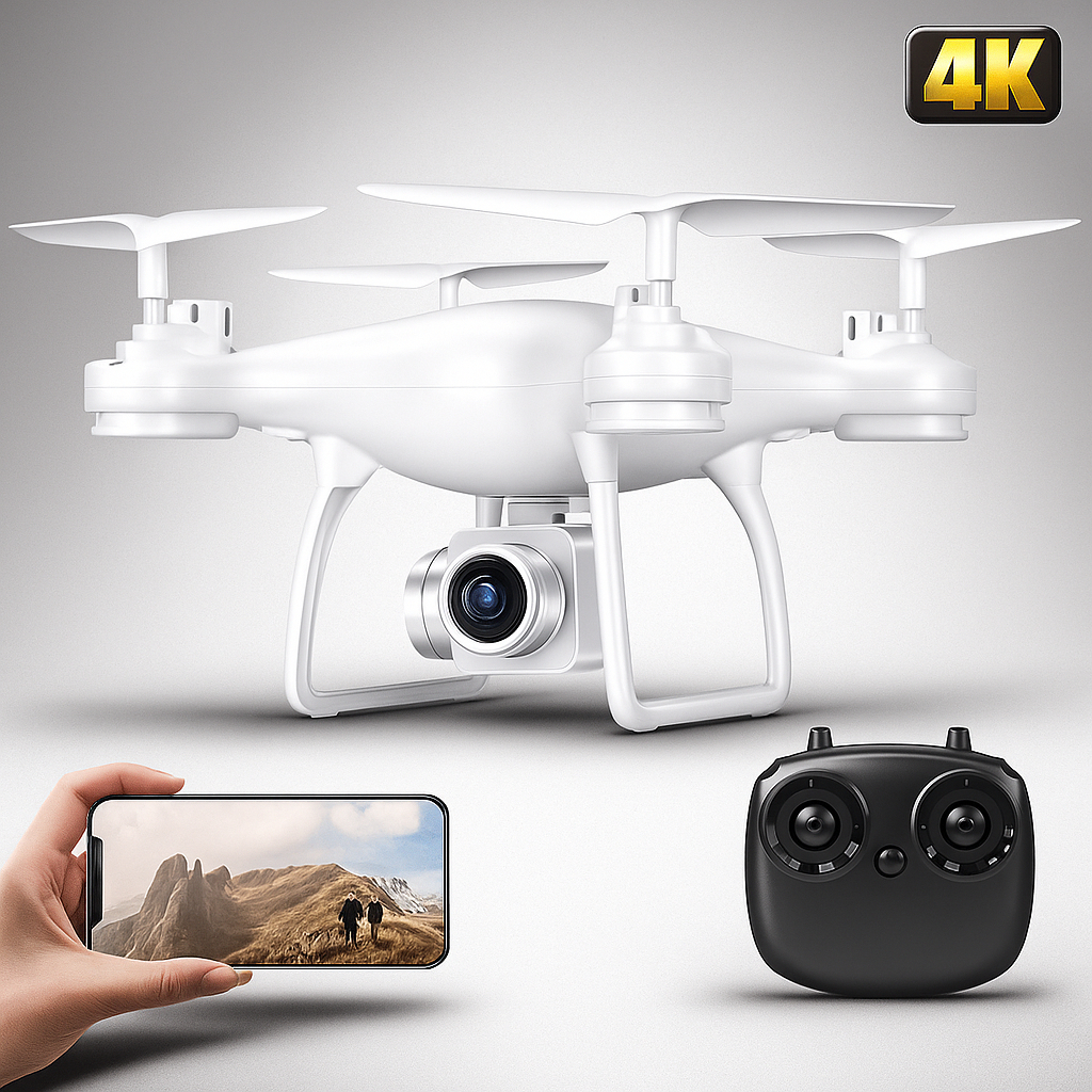 Drone Profissional X54 2025 com Câmera HD 4K Wi-Fi Fpv Estável Ideal para Fotos e Vídeos