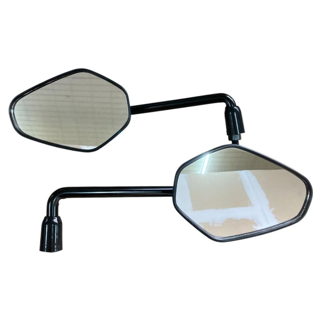 Par Retrovisor Tiger 1200 Rebaixado Haste Curta Lente Convexa Rosca Honda